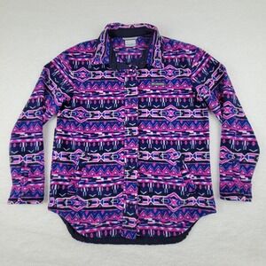 Columbia‎ Benton Springs Shirt Jacket Women Medium M Native Southwest Print